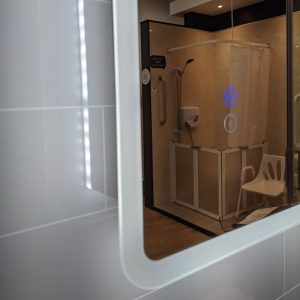 Willow LED Bathroom Mirror with bluetooth speakers (2)