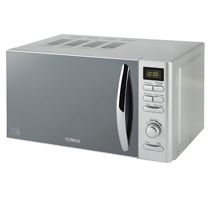 800w Silver Tower Infinity Microwave