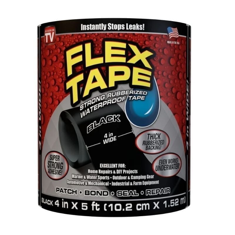 Flex Tape Waterproof Tape Black 4 inch x 5 feet