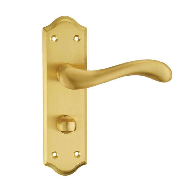 Fortessa Versailles Polished Brass Privacy Door Handles Box Set (2)