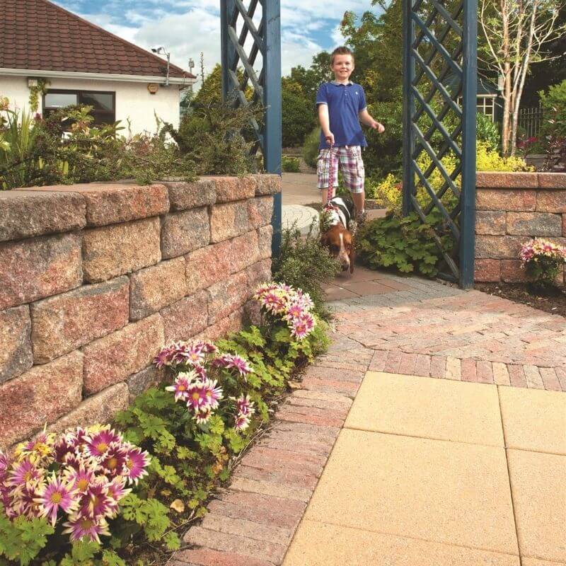 Garden Stone Tapered Wall Blocks (23.52 Linear Metres Per Pack)