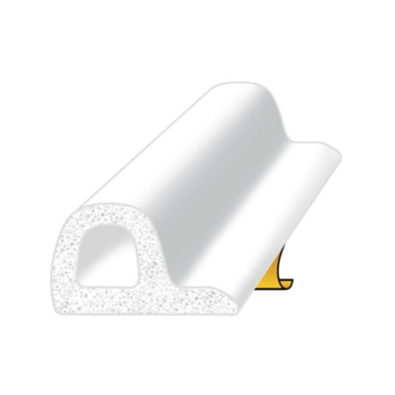 P Strip Draught Excluder From Exitex – 5 Metres – White (3-5.5mm)