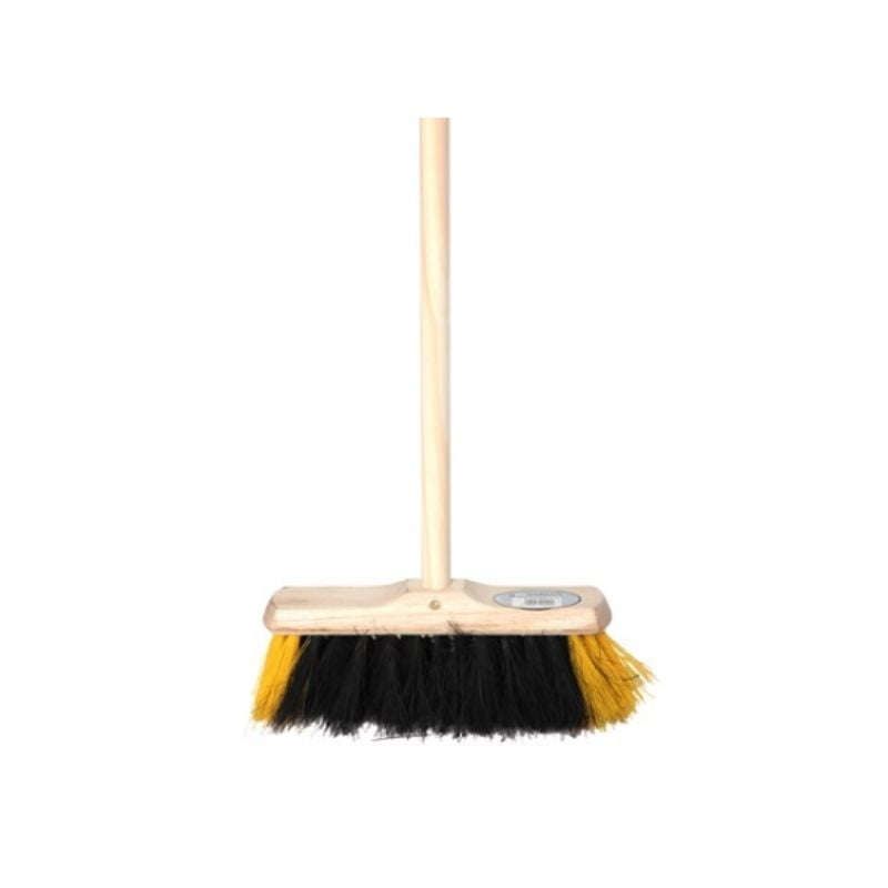 Sweeping Brush with wooden handle - 11 inches