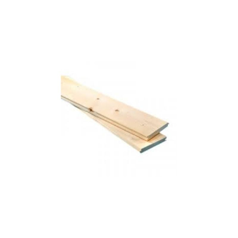 White Deal Door Boards Tongue & Groove 4.5 inch x 1 inch x 4.2M