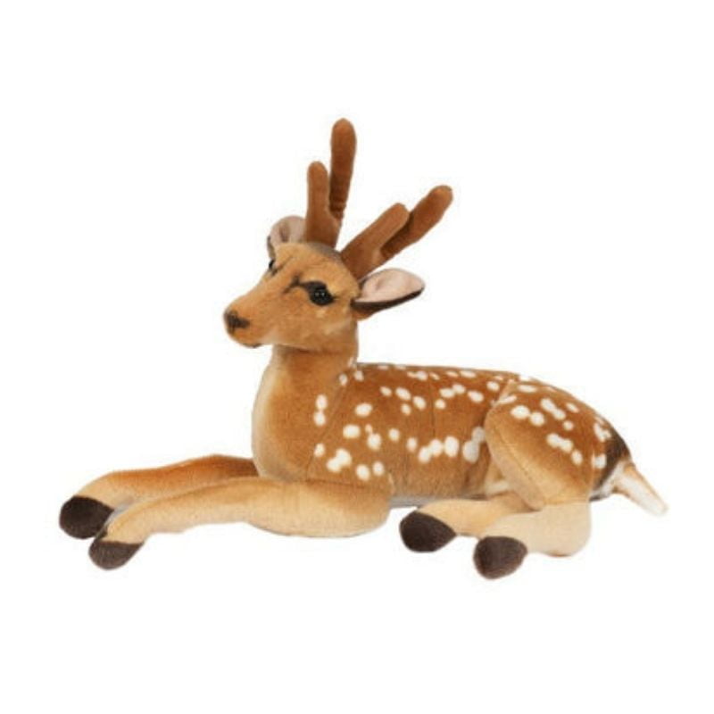 50cm Plush Lying Deer Christmas Decoration