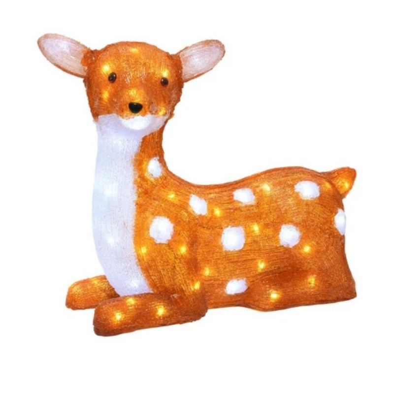 LED Acrylic Deer Christmas Decoration For Indoor & Outdoor Use (41.5cm)