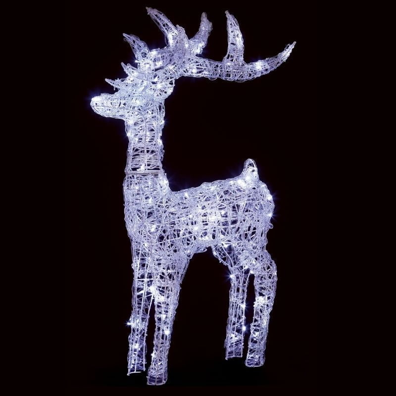 LED Soft Acrylic Standing Reindeer - 1.15M