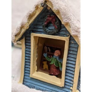 LED Musical Animated Winter House Scene window