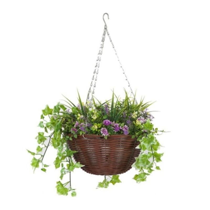 Lilac Hanging Basket – Artificial