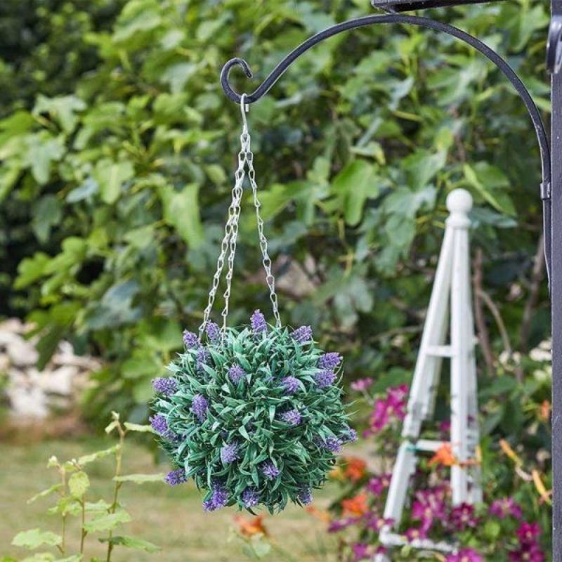 Artificial Topiary Lavender Ball – 30cm