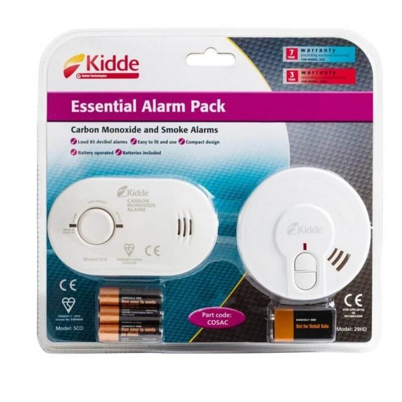 Carbon Monoxide Alarm & Smoke Alarm Pack