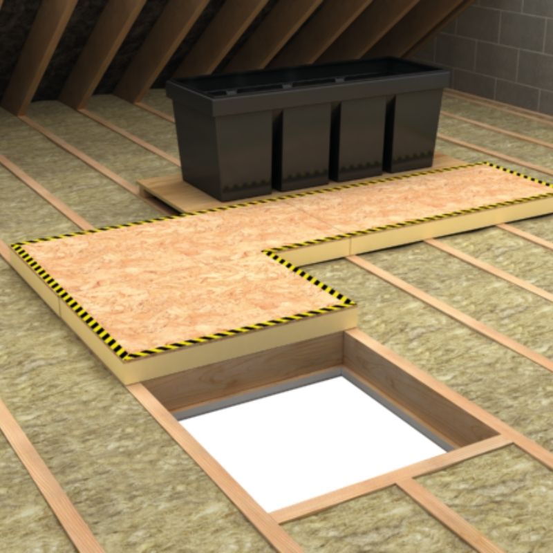 Insulated Loft Decking Boards 14.4m2 – Xtratherm Thin R (XT/Walk-R)