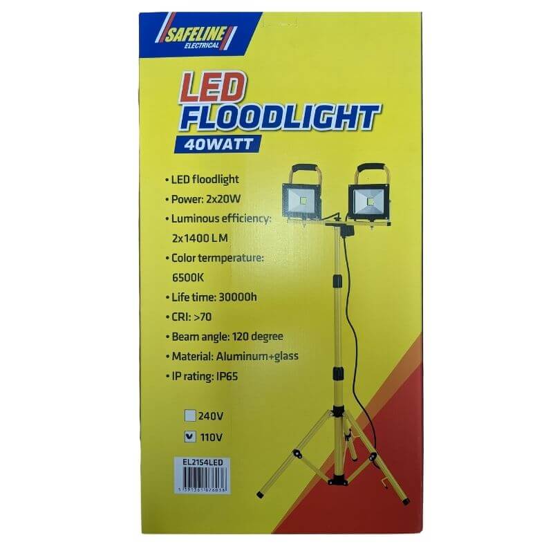 LED 40 WATT 110V Floodlight Worklight