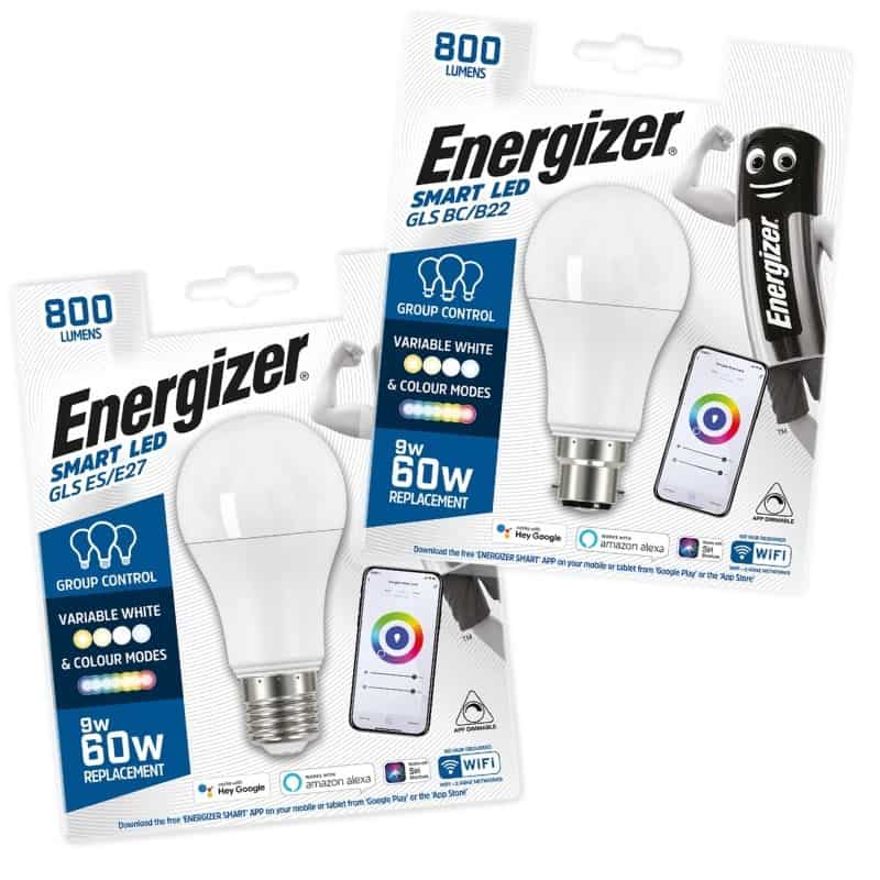 Energizer Smart Lightbulb Wifi LED Colour Changing 9W (For Replacing 60W)