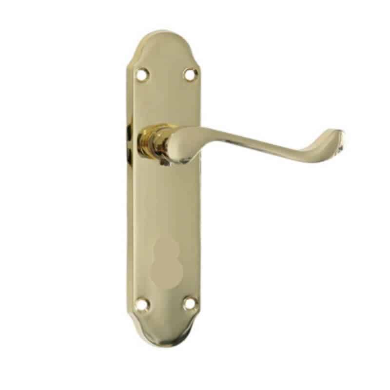 Fortessa Vista Polished Brass Privacy Door Handles Box Set – WC