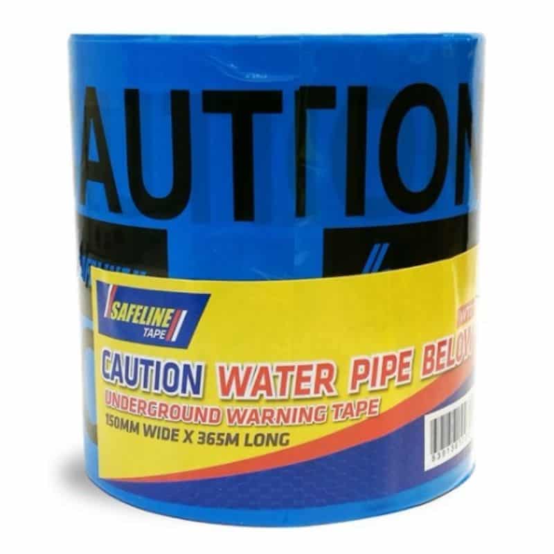 Safeline Warning Tape 365m – Caution Water Pipe Below
