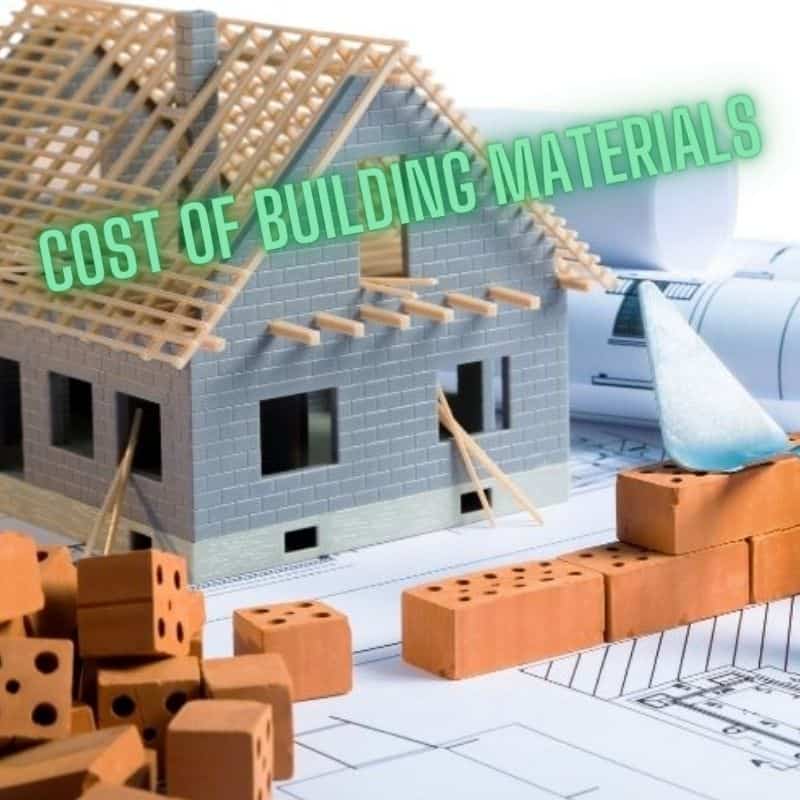 cost of building materials 800