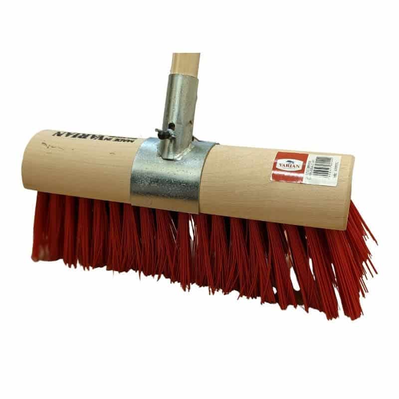 14″ Yard Brush With Clamp – Red