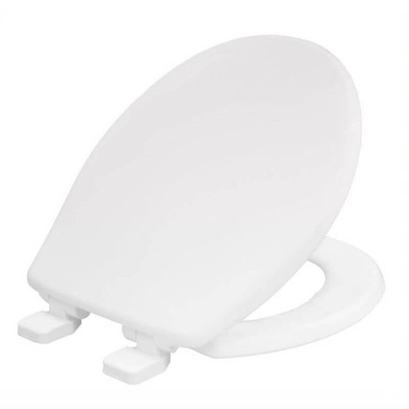 Bemis 7200 White Plastic Toilet Seat