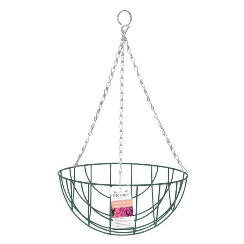 Blossom Traditional Hanging Basket – Green
