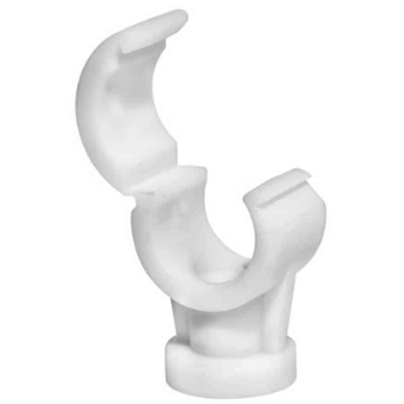 Pipe Clip PVC Hinged 28mm (Pack 50)
