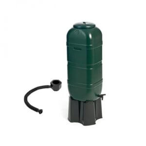 Water Butt Set 100 litre - Slimline includes tap & downpipe filler kit