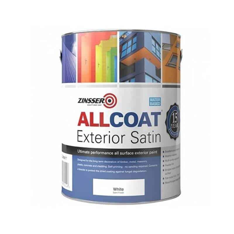 Zinsser AllCoat Exterior Satin Mould Resistant Paint For All Surfaces