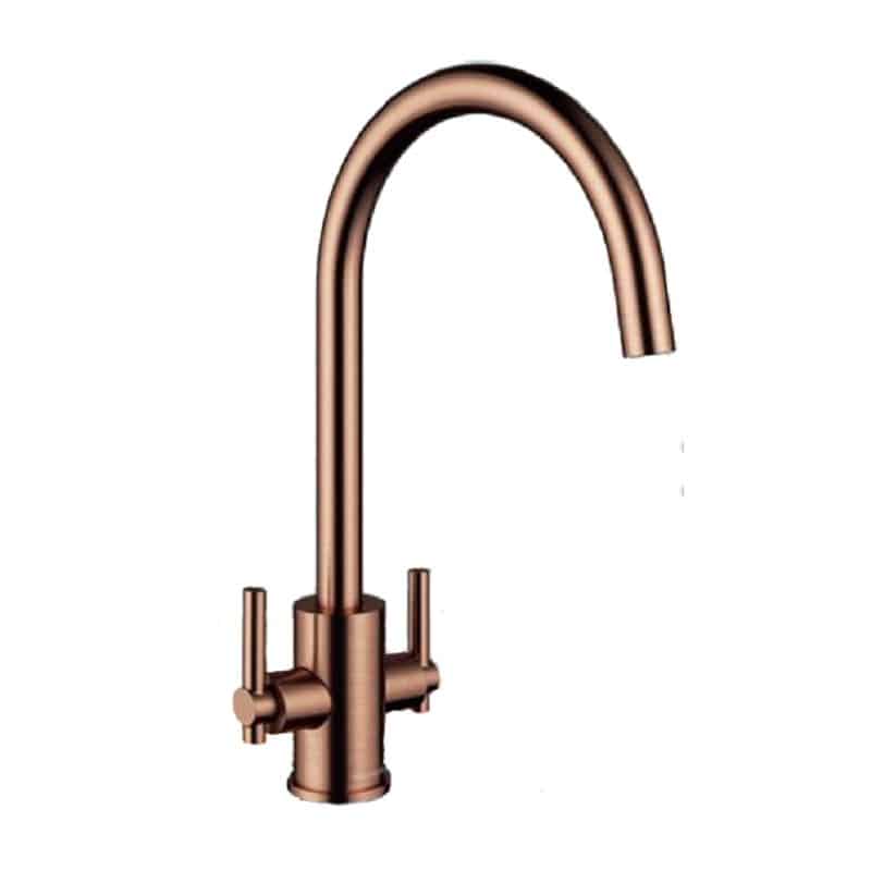 Clearwater Rococo Kitchen Tap Brushed Copper