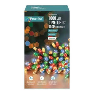 Christmas Lights with timer Indoor & Outdoor (100 metres) multi coloured