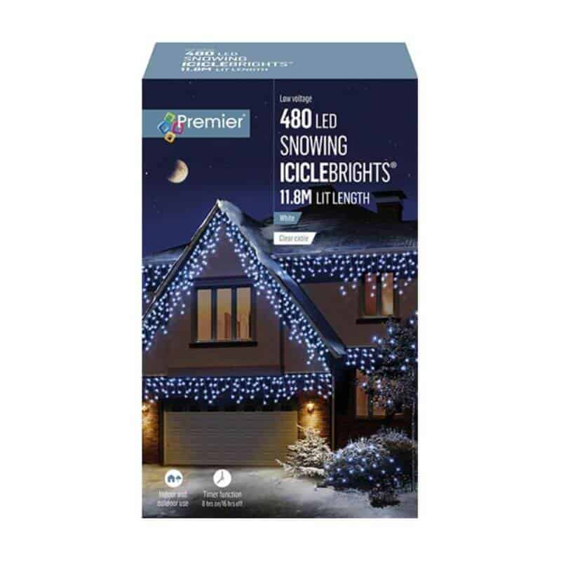 Outdoor Icicle Lights - LED Snowing Multi-Action