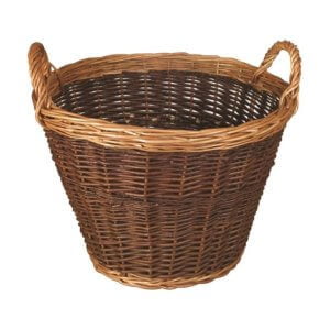 Willow Log Basket - Lined & Two Tone