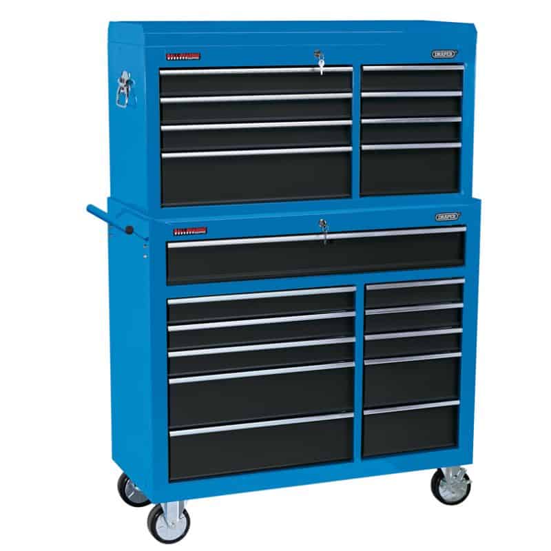 Draper Combined Roller Cabinet And Tool Chest, 19 Drawer, 40″