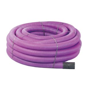 Twinwall Cable Duct (50mm63mm x 50m) purple
