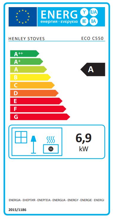 C550 Eco Stove Energy Label
