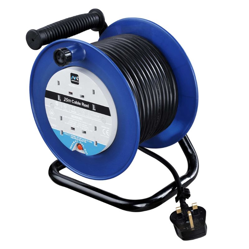 4 Socket Cable Reel (25m 13 Amp)