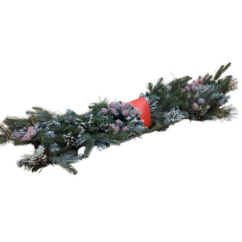 Berry & Spruce Frosted Garland (9ft)