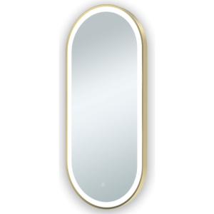 Florence LED Bathroom Mirror Brushed Brass