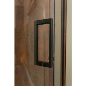 Merlyn 6 Series Sleek 2 Door Quadrant BLACK HANDLE
