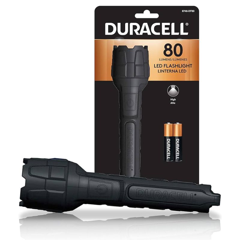 LED Flashlight Duracell (80 Lumens) includes batteries