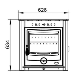 Henley Insert Achill 17.5kW Boiler Stove drawing 1