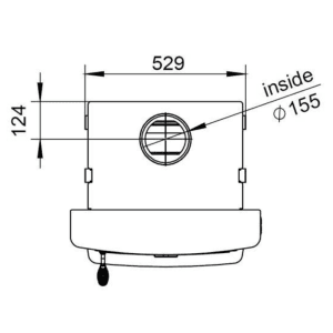 Henley Insert Achill 17.5kW Boiler Stove drawing 3