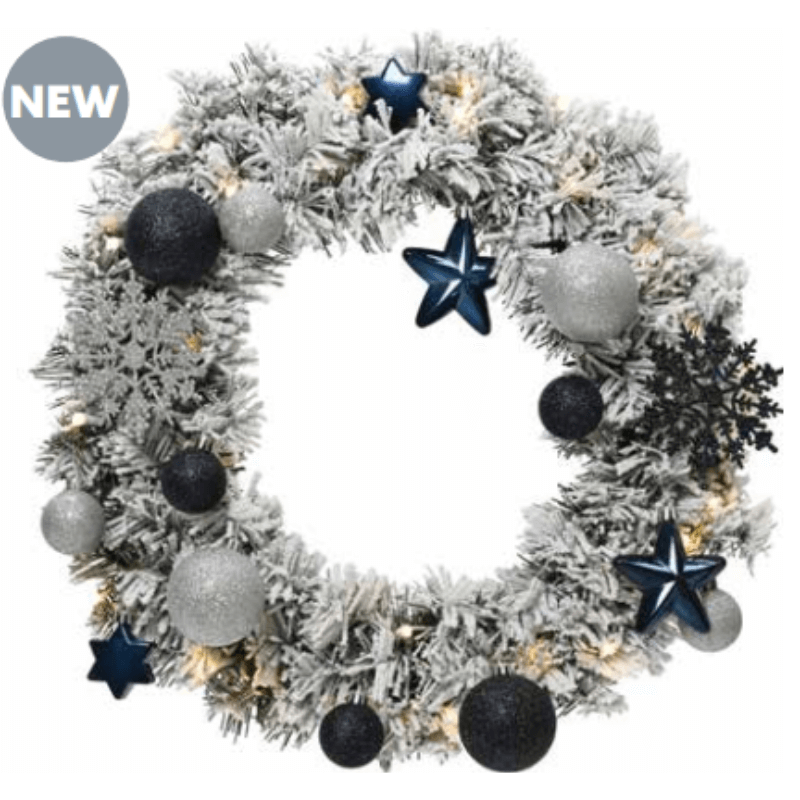 Snowy Imperial Wreath 50cm