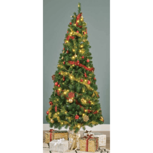 1.8M (6') Decorated Pop-Up Pre-Lit Tree w 140 Warm White Static LEDs