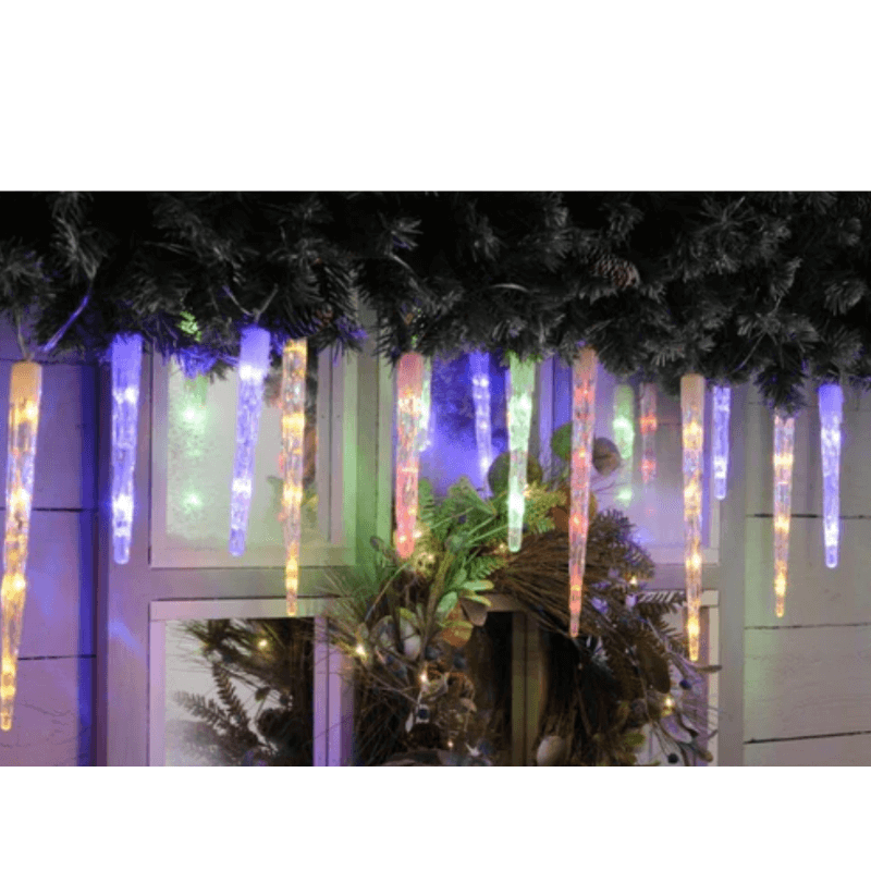 Colour Changing LED Icicle Christmas Lights