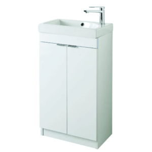 Faro 45cm Floor Standing Vanity Unit and Basin white