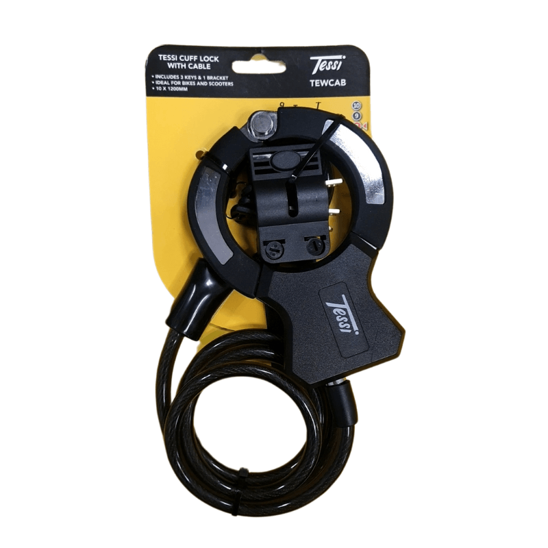 Tessi Cuff Lock With Cable (Bike And E-Scooter Lock) | TEWCAB