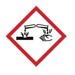 Corrosive Warning Symbol 250 x 250