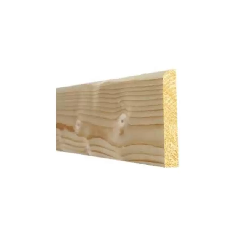 Skirting Architrave Single Nose (Bull Nose) White Deal