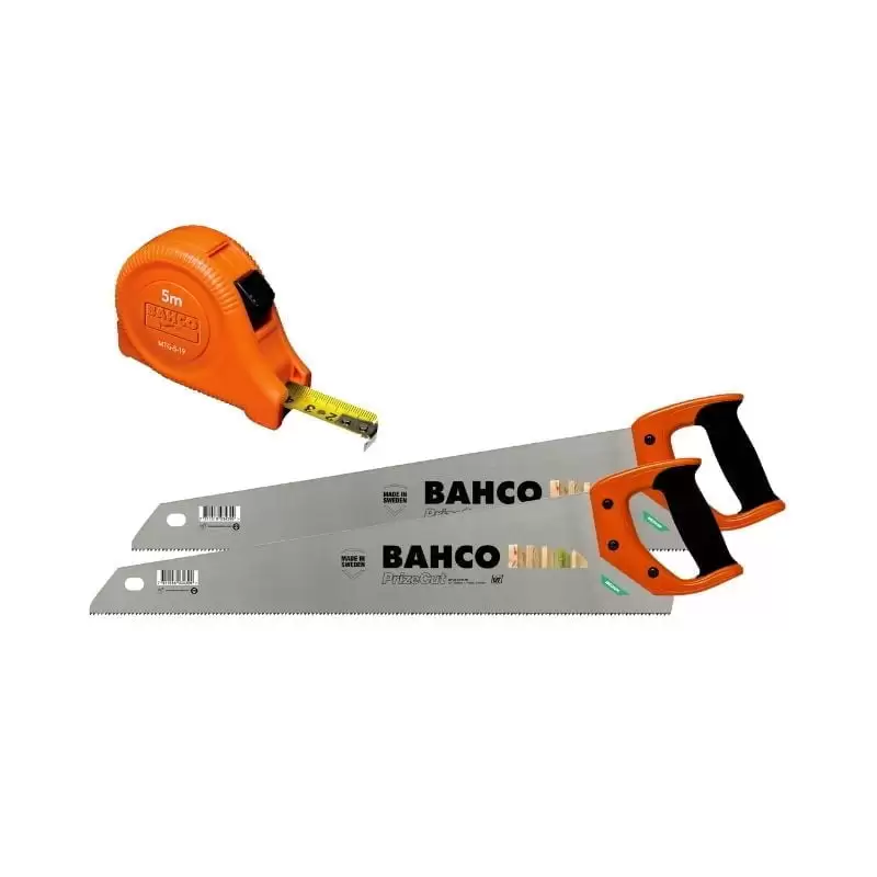 Bahco Twin Pack Saw Set + 5m Tape