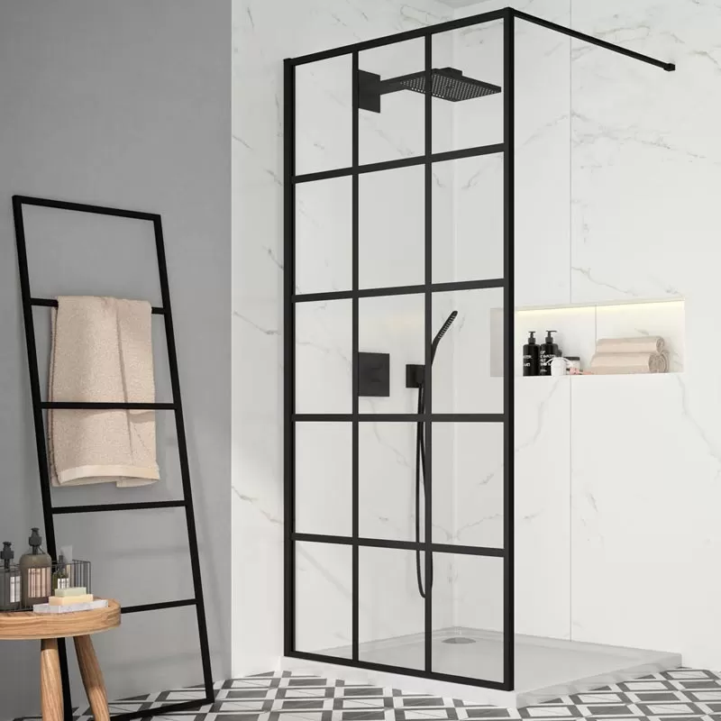 Merlyn black Squared Showerwall